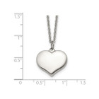 Stainless Steel Heart Pendant Necklace with Chain (20.5 Inches) product image