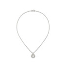 Sterling Silver Smiley Face Charm Necklace with Chain product image