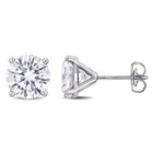 4.00 Carat (ctw) Synthetic Moissanite Stud Earrings in 14K White Gold product image