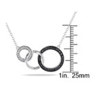 1/10 Carat (ctw) Diamond Tri-Circle Necklace in Sterling Silver product image