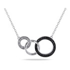 1/10 Carat (ctw) Diamond Tri-Circle Necklace in Sterling Silver product image