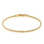 18k Gold Plated Braided Rope Anklet product image