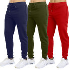 Men's Slim Fit Fleece Jogger Sweatpants (3-Pack) product image