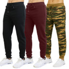 Men's Slim Fit Fleece Jogger Sweatpants (3-Pack) product image
