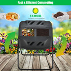 43-Gallon Composting Tumbler Bin with Dual Rotating Chamber product image