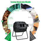43-Gallon Composting Tumbler Bin with Dual Rotating Chamber product image