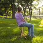 Lightweight Adjustable Folding Cane Seat with Light product image