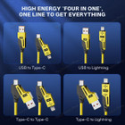 4-in-1 Coiled Universal USB Charger Cable product image