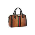 Fashion Croco Satchel with Bee and Stripe product image