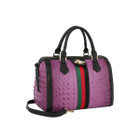 Fashion Croco Satchel with Bee and Stripe product image