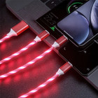 3 in 1 LED Flowing Luminous Fast Charging Cable (3.3ft) product image
