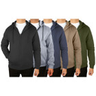 Men’s Zip-Front Fleece Lined Hooded Sweatshirt (3-Pack) product image