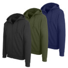 Men’s Zip-Front Fleece Lined Hooded Sweatshirt (3-Pack) product image