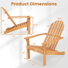 Patio Adirondack Chair with 103° Reclined Backrest product image