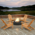 Patio Adirondack Chair with 103° Reclined Backrest product image