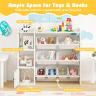 Kids' Wooden Toy Storage and Bookshelf product image