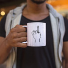 Engagement Ring Finger Coffee Mug  product image