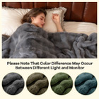 Bubble Faux Rabbit Fur Throw Blanket product image