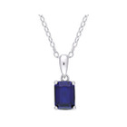 1.59 Carat (ctw) Lab-Created Sapphire Pendant Necklace product image