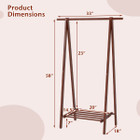 Foldable Wooden Clothes Hanging Rack product image