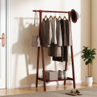 Foldable Wooden Clothes Hanging Rack product image
