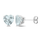 3.00 Carat (ctw) Aquamarine Heart-Shape Solitaire Earrings  product image