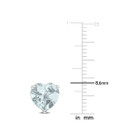 3.00 Carat (ctw) Aquamarine Heart-Shape Solitaire Earrings  product image