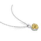 1.64 Carat (ctw) Citrine Heart Solitaire Pendant Necklace product image