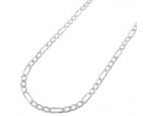 Sterling Silver Italian 3mm Figaro Link Chain Necklace product image