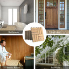 Acacia Wood 12" x 12" Deck Patio Pavers (10, 20, or 40 Pieces) product image