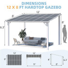 Gazebo Outdoor Lean-To Pergola for Patio product image