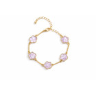 18K Gold Plated Clover Charm Bracelet product image