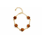 18K Gold Plated Clover Charm Bracelet product image