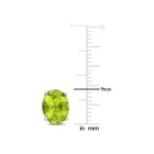 3.80 Carat (ctw) Peridot Oval Stud Earrings product image