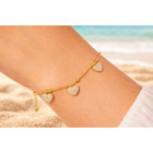 18K Gold Plated Hanging Heart Charm Bracelet product image