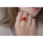 18K Gold Plated Adjustable Flower Ring product image