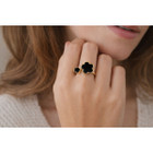 18K Gold Plated Adjustable Flower Ring product image
