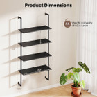 4-Tier Wall-Mounted Bookshelf product image