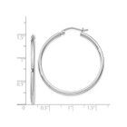 Medium Hoop Earrings in Sterling Silver- 1 1/4 Inch (2.0mm) product image