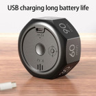 Visual Flip Timer Gravity Sensor Countdown Timer For Study Learning Kitchen Fitness Pomodoro Time Management Tool Color Black product image