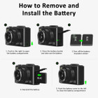 64MP Digital Camera 4K Video Vlogging YouTube Photography Flip Screen 18X Zoom Gift for Teens Color Black With Dual Batteries product image