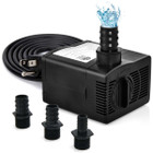 383GPH Submersible Water Pump with 3 Different Nozzles product image