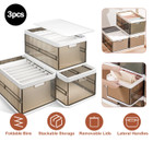 Foldable Storage Bins with Lids (3-Pack) product image