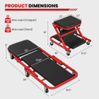  2-in-1 Rolling Creeper Stool product image