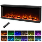50" 3-Sided Electric Fireplace with 12 Flame Colors product image