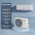 9100BTU Wifi Enabled Mini Split Air Conditioner product image