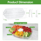 Ice‑Chilled Serving Tray Party Platter with Lid product image