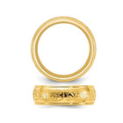 Plated Stainless Steel 7.5mm Etched Design Band Ring product image