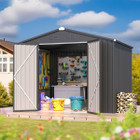 8' x 6' Metal Outdoor Lockable Storage Shed product image