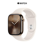 Apple Watch Series 10 (2024), GPS+LTE- 46MM Starlight Titanium Case product image